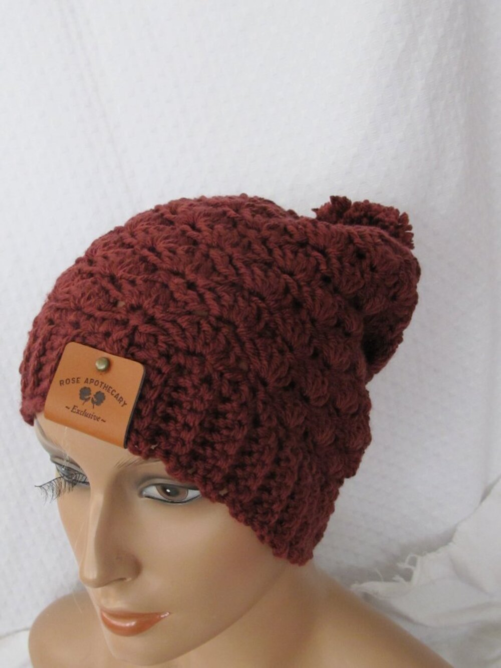 Handmade Shell Stitch Slouch Hat
